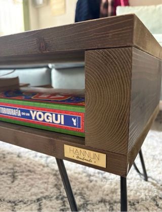 Mesa de centro moderna madera y metal