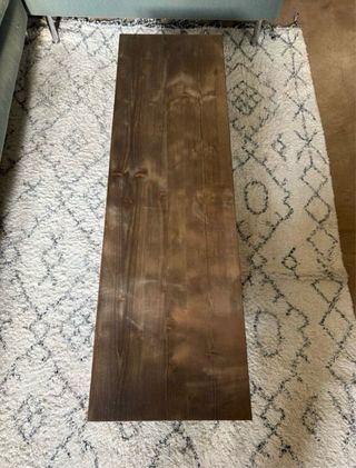 Mesa de centro moderna madera y metal