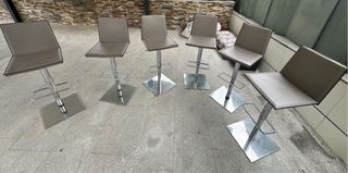 Taburete de bar o cocina regulable 6 unidades