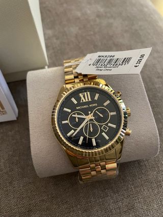 Reloj Michael Kors Lexington Oro Negro