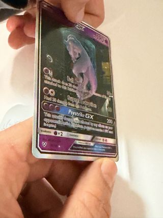 Carta pokemon Mewtwo GX  78/73 Secret rare.