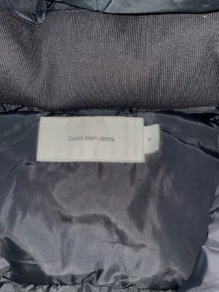 Abrigo Calvin Klein Jeans Negro Plumas