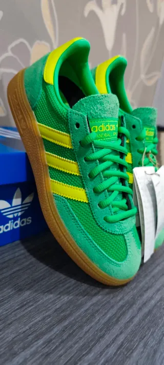 Adidas Handball Spezial Verde/Amarillo Talla 36.5