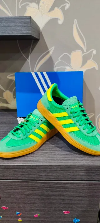 Adidas Handball Spezial Verde/Amarillo Talla 36.5