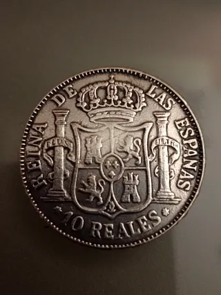 Réplica 10 Reales España 1851 Isabel II