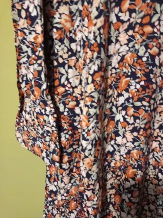 Vestido camisero largo estampado XXL