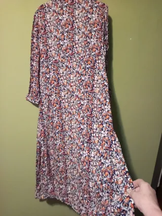 Vestido camisero largo estampado XXL