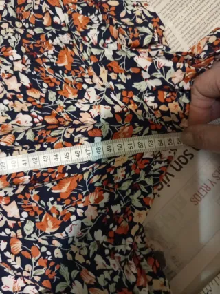 Vestido camisero largo estampado XXL