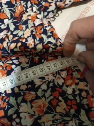 Vestido camisero largo estampado XXL