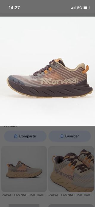 Zapatillas Salomon Trail Running Beige/Rojo