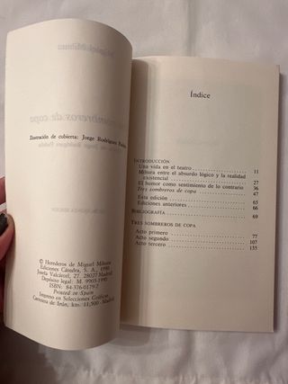 Libro Tres Sombreros de Copa