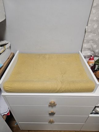 Mueble cambiador bebé con cajones