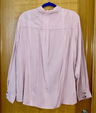 Blusa rosa manga larga