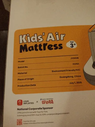 Colchón inflable para niños YIYI