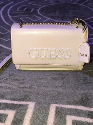 Bolso Guess Blanco Cadena