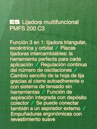 3 en 1 Lijadora Multifuncional PARKSIDE