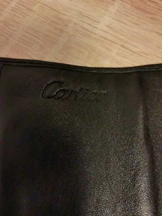 Funda de viaje para relojes Cartier Negra