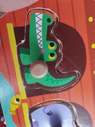 Puzzle Janod Barco Animales Madera