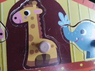 Puzzle Janod Barco Animales Madera