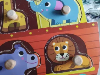 Puzzle Janod Barco Animales Madera