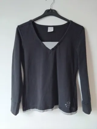 Maglia Champion Heritage manica lunga nera