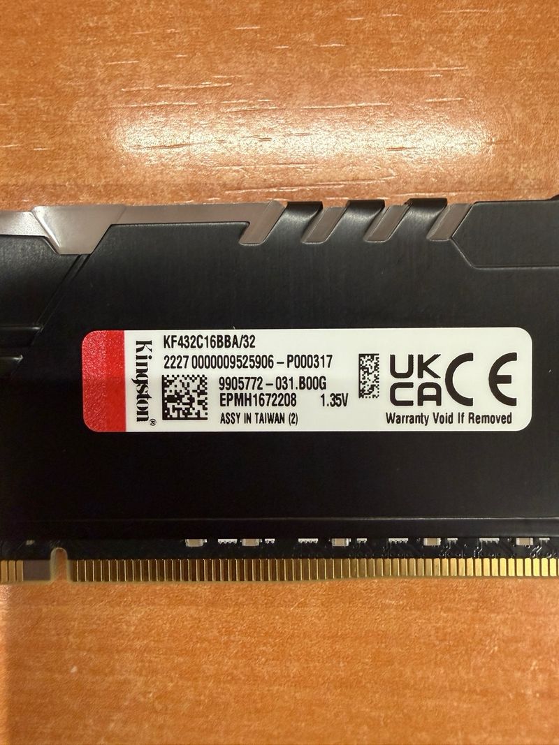 Módulo RAM Kingston Fury Beast DDR4 32GB afbeelding 3
