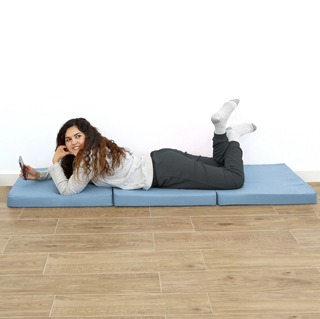 Puff Cama Individual Polipiel Gris Oscuro Happers