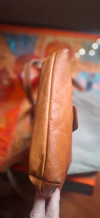 Borsa in pelle beige