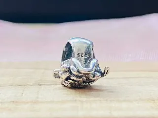 Charm | Calavera Flores Plata