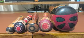 Bambole Kokeshi Vintage per Ziron