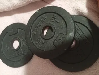 Set di 3 dischi da 1 kg per manubri