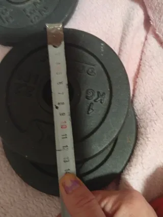 Set di 3 dischi da 1 kg per manubri