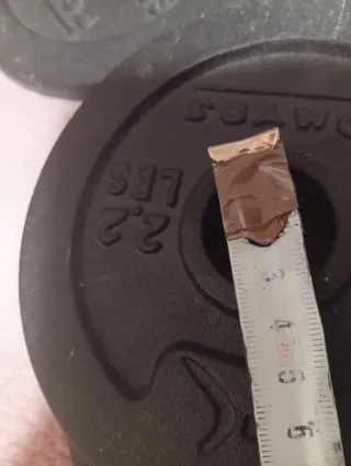 Set di 3 dischi da 1 kg per manubri