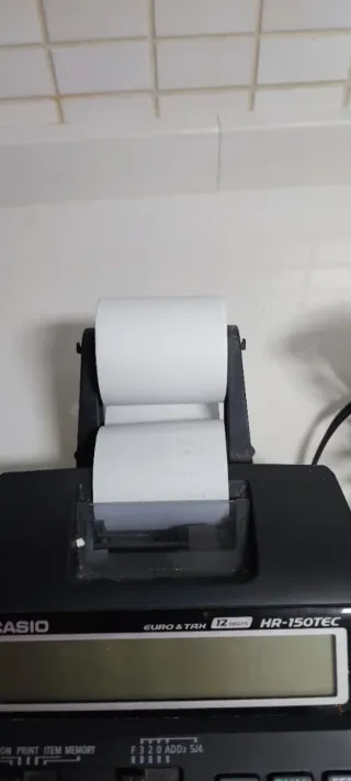 Calculadora Casio HR-150TEC con ticket