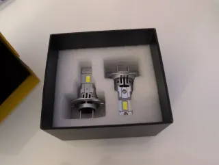 Luces LED H7 Coche (Pack 2) + Guantes