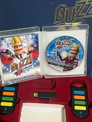 Pack Buzz! PS3 4 mandos + receptor