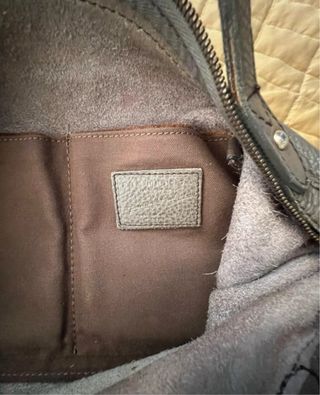 Borsa The Bridge in pelle color fango