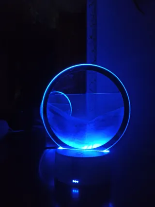 Lampada 3D sabbia che scorre