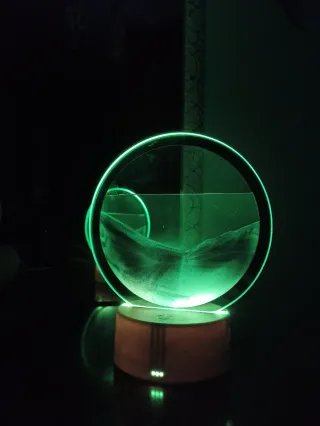 Lampada 3D sabbia che scorre