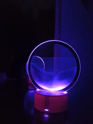 Lampada 3D sabbia che scorre
