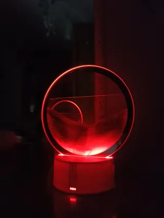 Lampada 3D sabbia che scorre