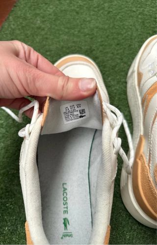Scarpe Lacoste beige e bianche