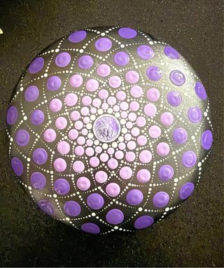 Pietra Decorativa Mandala Viola