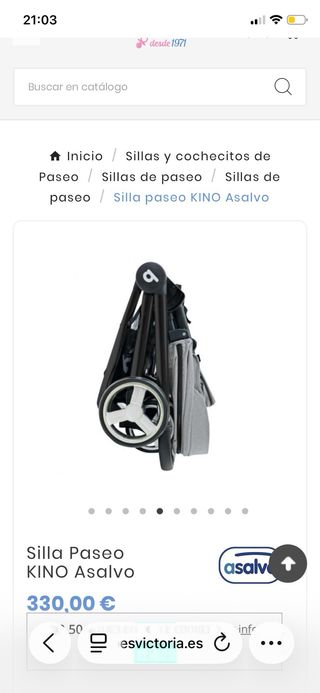 Silla de paseo Asalvo reversible