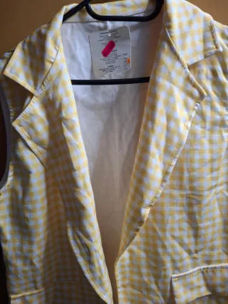 Chaleco de verano a cuadros