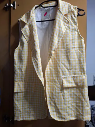 Chaleco de verano a cuadros