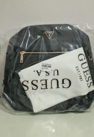 Mochila Guess Power Play II - Negra/Gris