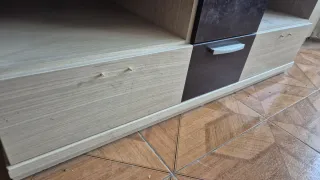 Mueble salón TV modular beige/marrón