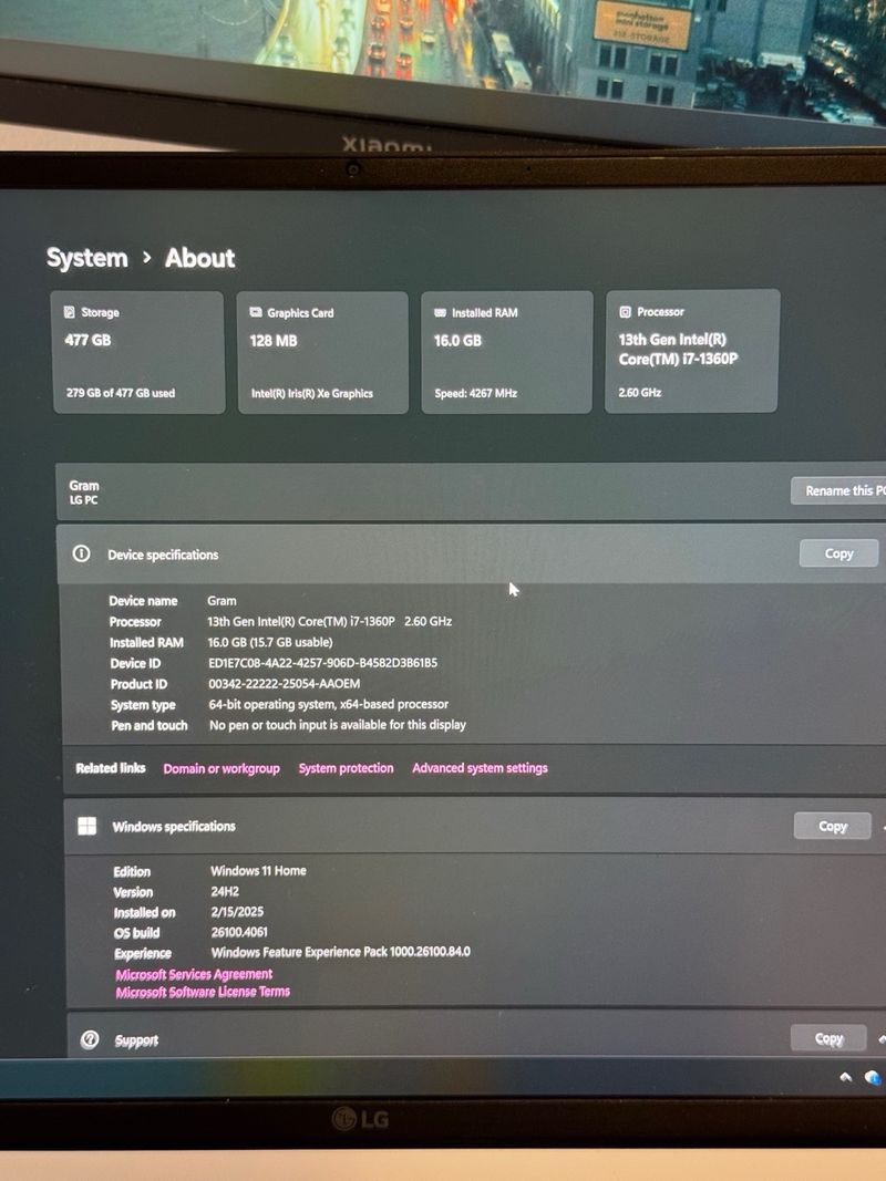 LG Gram 16 i7 13th EVO 512GB SSD / 16GB RAM afbeelding 7