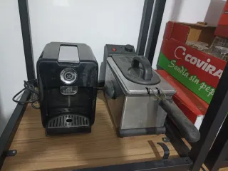 Freidora y cafetera industrial
